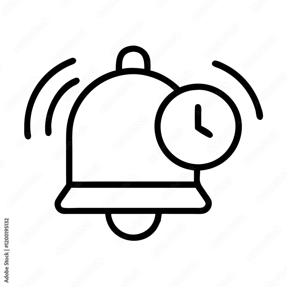subscriber alarm icon, subscriber alarm line art - simple line art of subscriber alarm, perfect for subscriber alarm logos and icons and themed design subscriber alarm icon, subscriber alarm line art - simple line art of subscriber alarm, perfect for subscriber alarm logos and icons and themed design