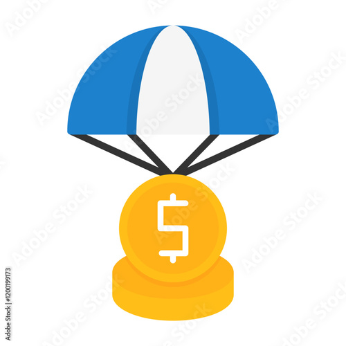 Bailout Flat Style Icon