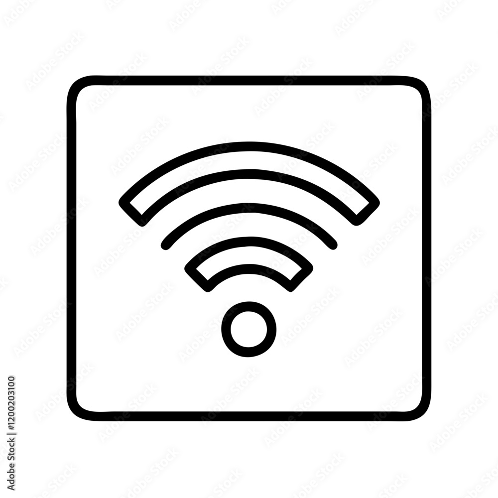 wi fi icon, wi fi line art - simple line art of wi fi, perfect for wi fi logos and icons and themed design wi fi icon, wi fi line art - simple line art of wi fi, perfect for wi fi logos and icons and themed design