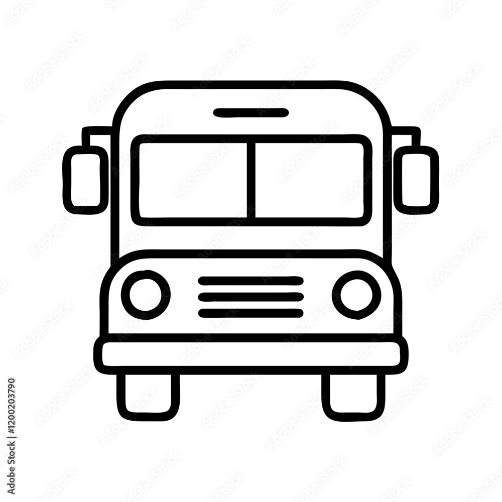 yellow school bus icon, yellow school bus line art - simple line art of yellow school bus, perfect for yellow school bus logos and icons and themed design yellow school bus icon, yellow school bus line art - simple line art of yellow school bus, perfect for yellow school bus logos and icons and themed design
