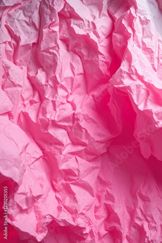 Wallpaper Mural pink bright texture of crumpled paper volumetric with shadows Torontodigital.ca