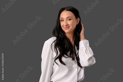 Beautiful young woman with ...