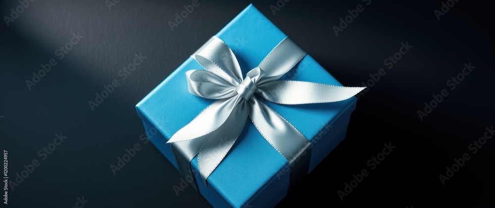 A beautifully wrapped gift, a perfect present for any occasion. The light blue box with a silver ribbon adds elegance and sophistication. A beautifully wrapped gift, a perfect present for any occasion. The light blue box with a silver ribbon adds elegance and sophistication.