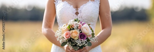 friendly bride getting married 