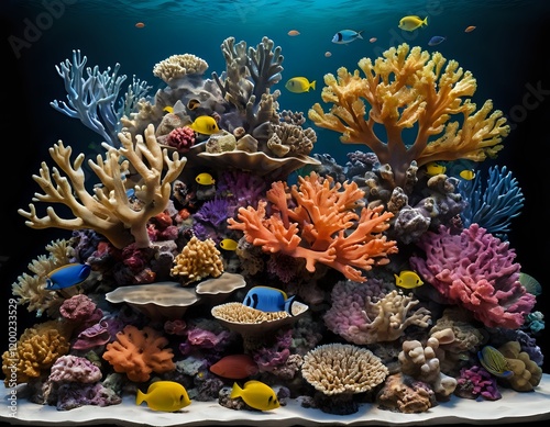 Vibrant Coral Reef: A Serene Underwater Seascape photo