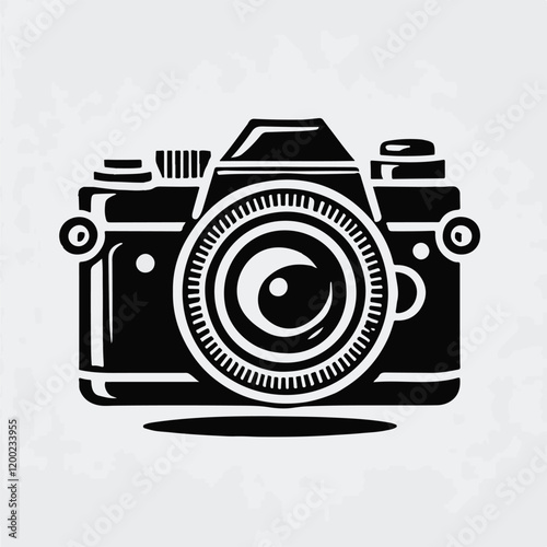 retro camera vector