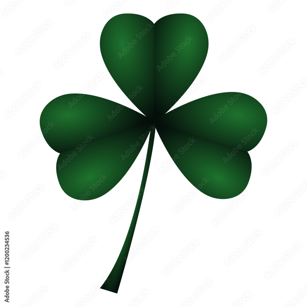 Green Shamrock Isolated Background. Green Shamrock Isolated Background.