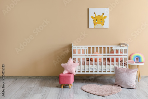 Interior of stylish baby ro...