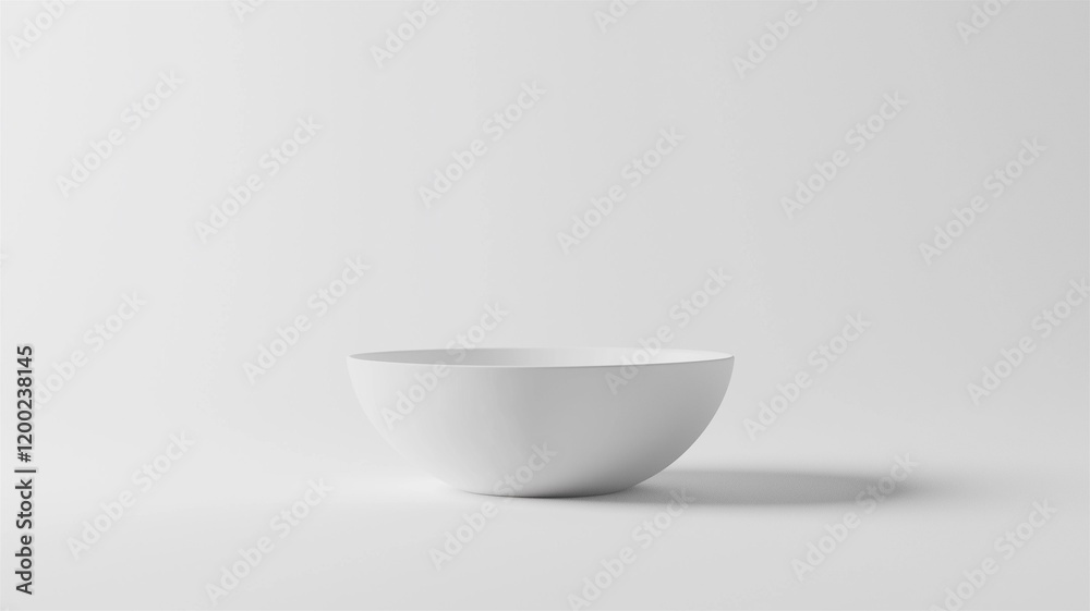 Photorealistic image of a ceramic white bowl with smooth edges, isolated on a white background
Photorealistic image of a ceramic white bowl with smooth edges, isolated on a white background