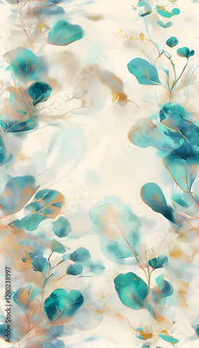 Seamless foliage pattern for stylish and versatile design applications 