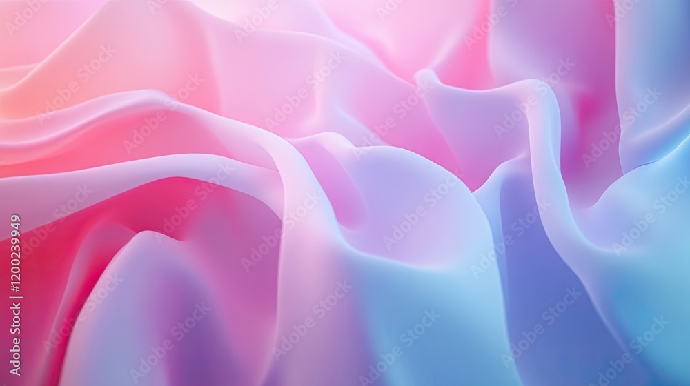 Obraz premium A soft gradient of pastel colors blending seamlessly into each other, creating a serene atmosphere.