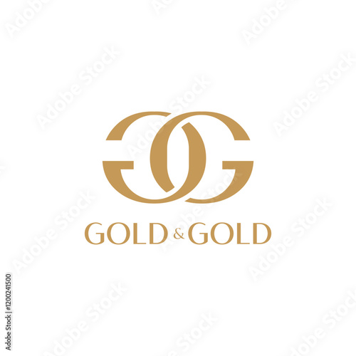 Gold logo design with geometry