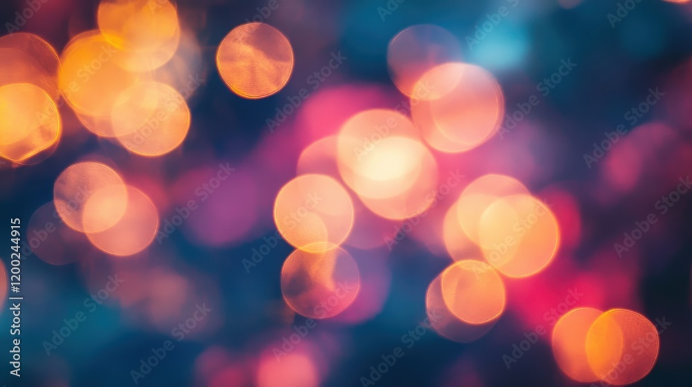 Fototapeta premium Warm and Cool Bokeh Lights