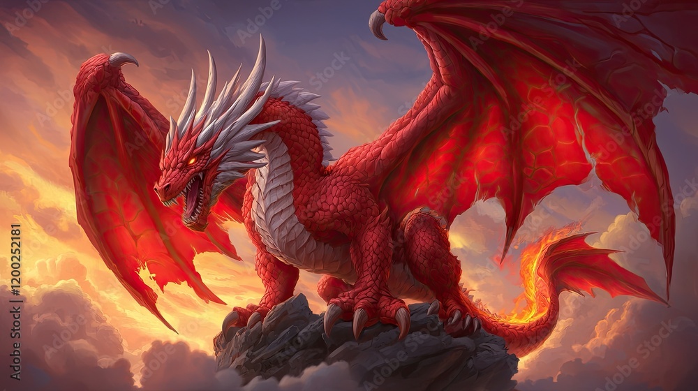 Epic dragon battle in fantasy landscape digital art majestic environment heroic viewpoint mythical concept Epic dragon battle in fantasy landscape digital art majestic environment heroic viewpoint mythical concept