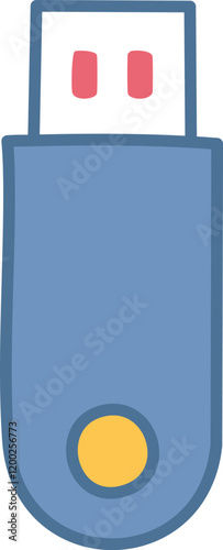Usb icon vector. Flash disk icon vector