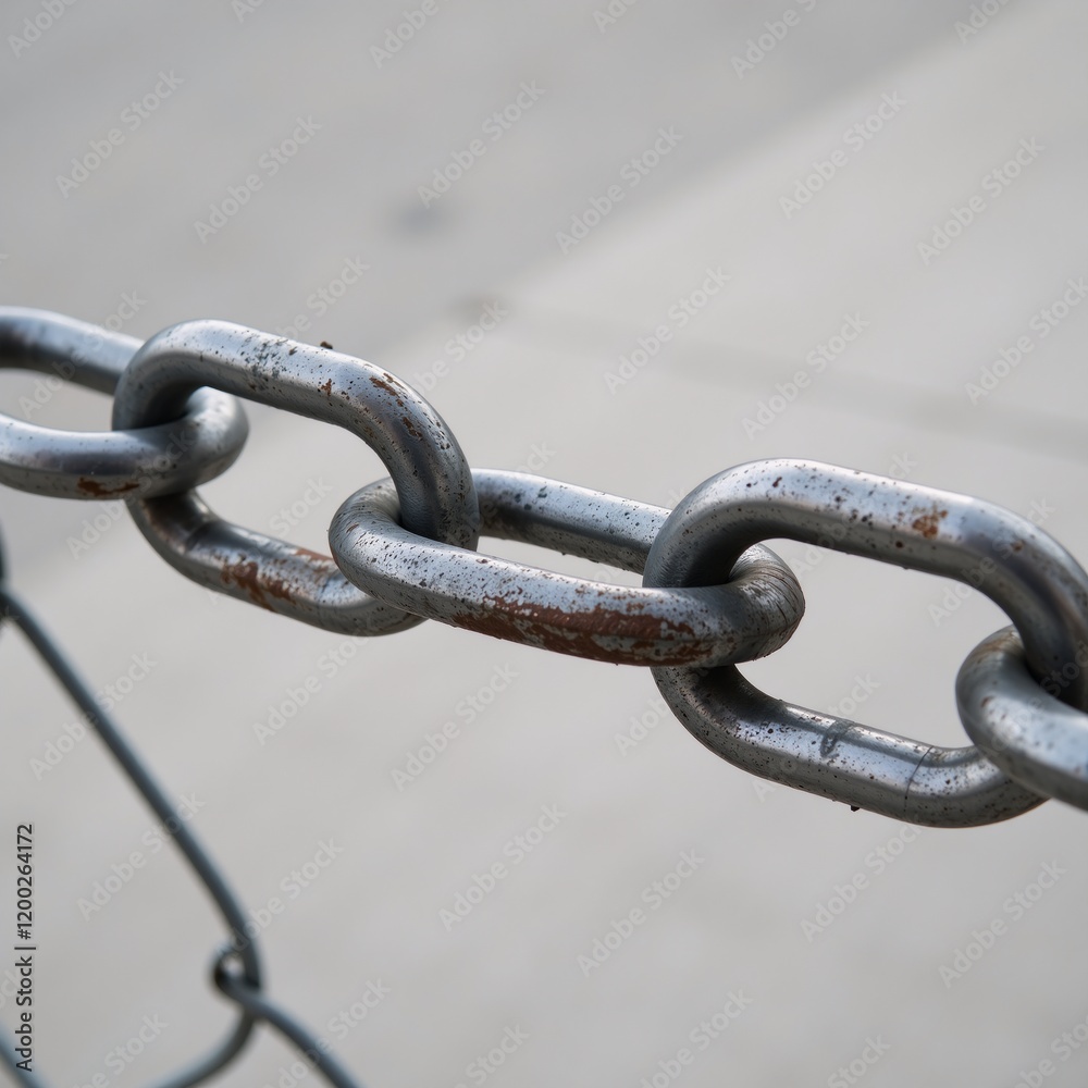 A secure protective barrier constructed using a large wire-chain fence adorned with sharp barbed wire A secure protective barrier constructed using a large wire-chain fence adorned with sharp barbed wire
