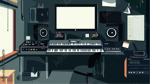 Inside a Music Production Studio.eps