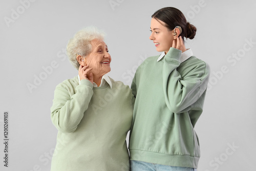 Senior woman and her grandd...