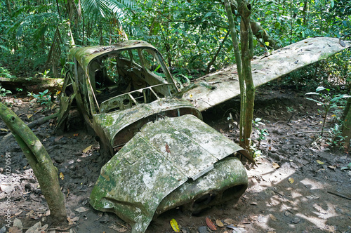 Airplane after the accident