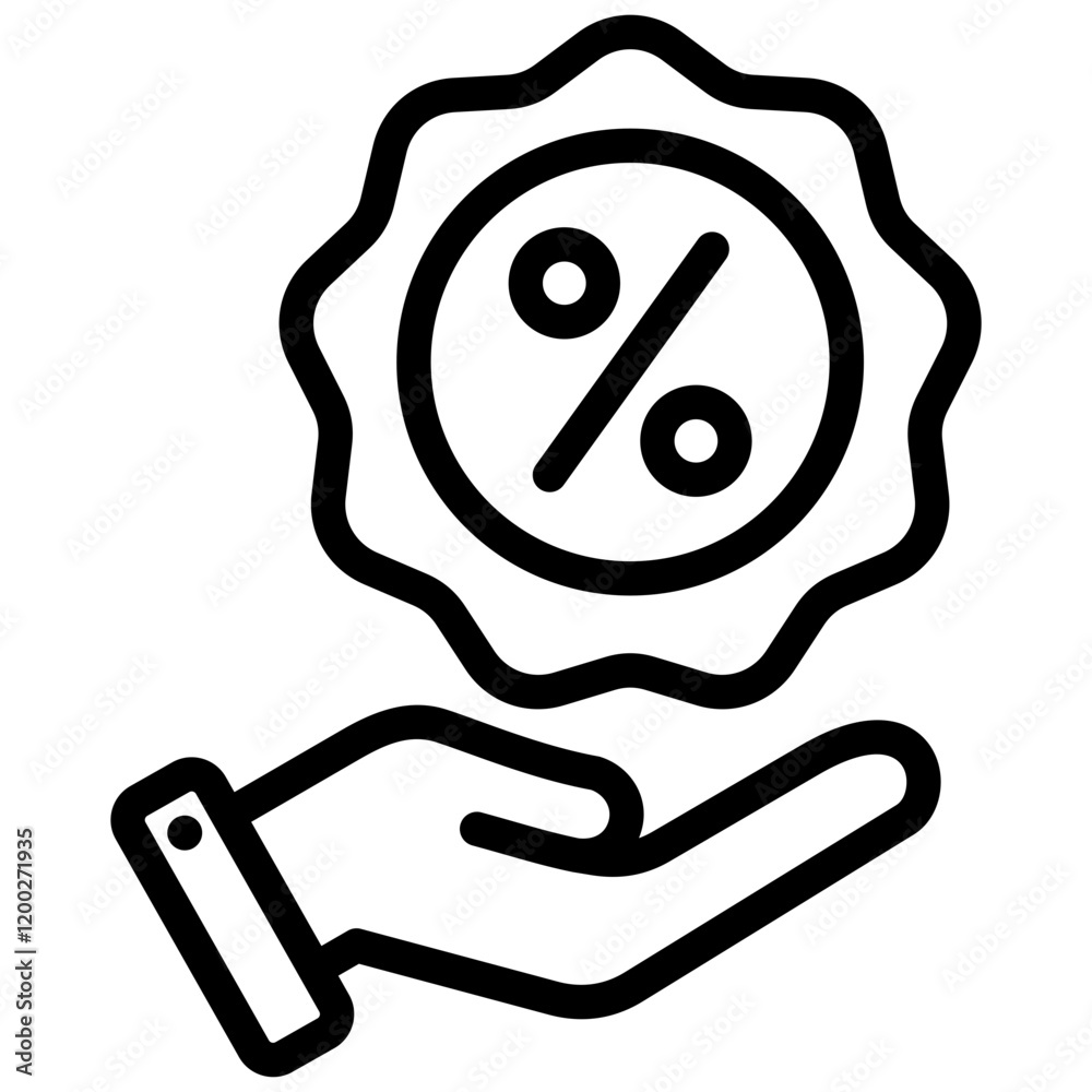 Obraz premium Benefit Outline Icon