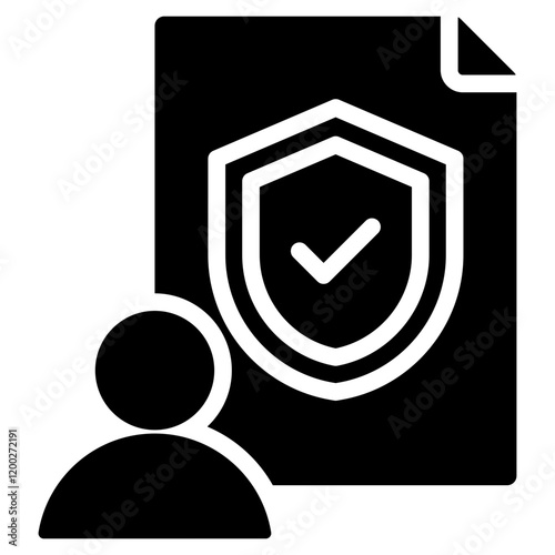 Policyholder Glyph Icon