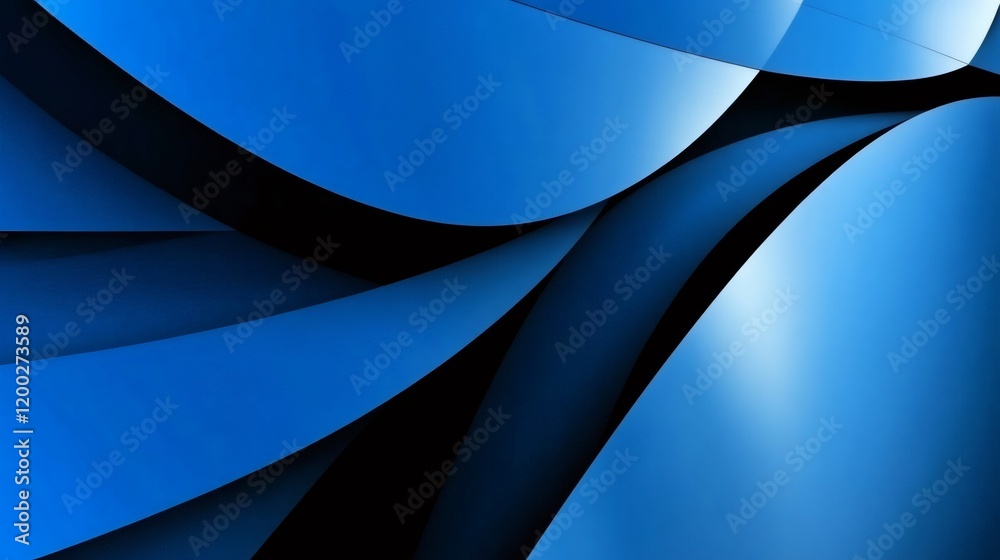 Smooth blue waves overlapping and creating an elegant abstract background, perfect for web design projects Smooth blue waves overlapping and creating an elegant abstract background, perfect for web design projects