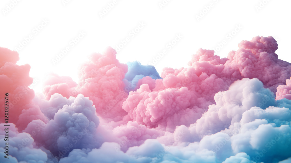 Dreamy 3D Sky Soft Clouds Pastel Colors Ethereal Glow Dreamy 3D Sky Soft Clouds Pastel Colors Ethereal Glow
