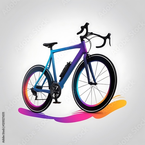 creative logo in bicycle shape photo