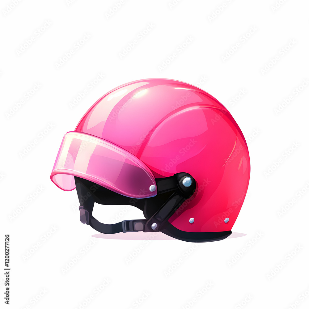A vibrant pink helmet designed for safety and style, perfect for sports enthusiasts and fashion-forward athletes. A vibrant pink helmet designed for safety and style, perfect for sports enthusiasts and fashion-forward athletes.