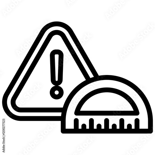 Measurement Error Outline Icon
