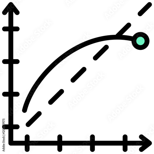 Linearity Error Outline Color Icon