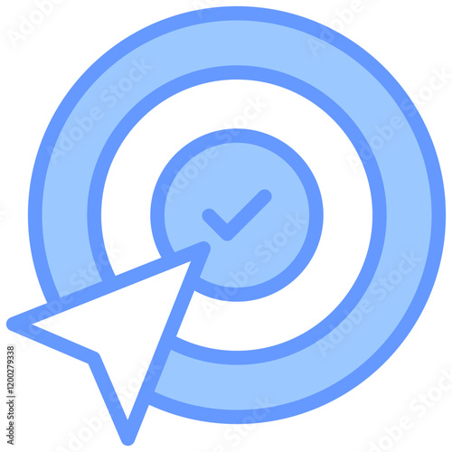 Accuracy Blue Icon