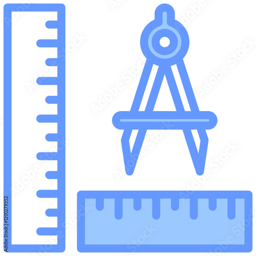 Measurement Blue Icon