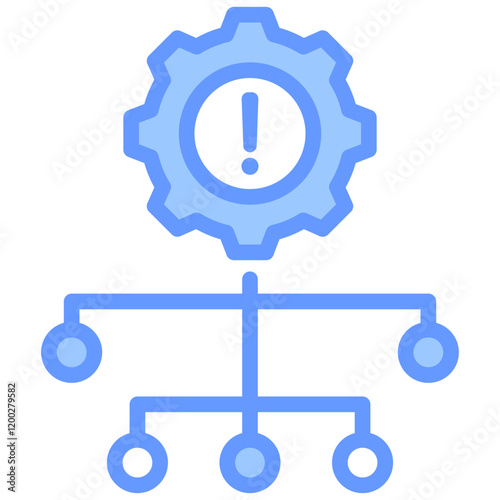 Systematic Error Blue Icon
