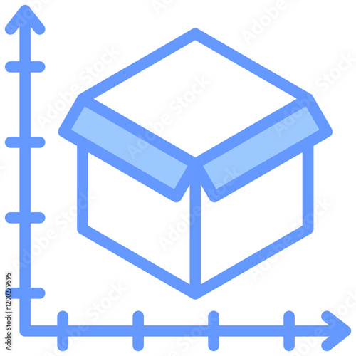 Measuring Blue Icon