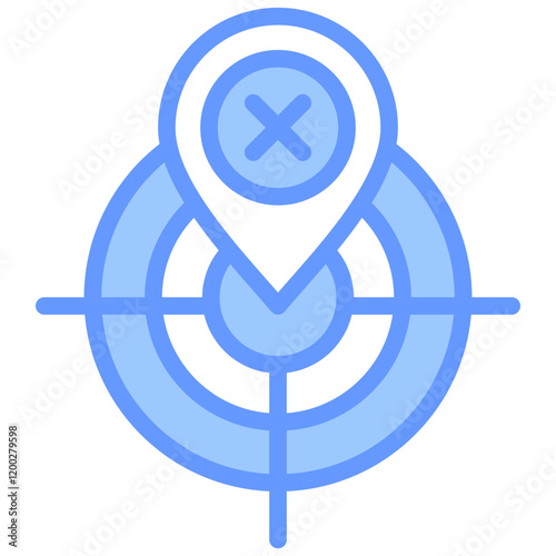 Null Point Blue Icon