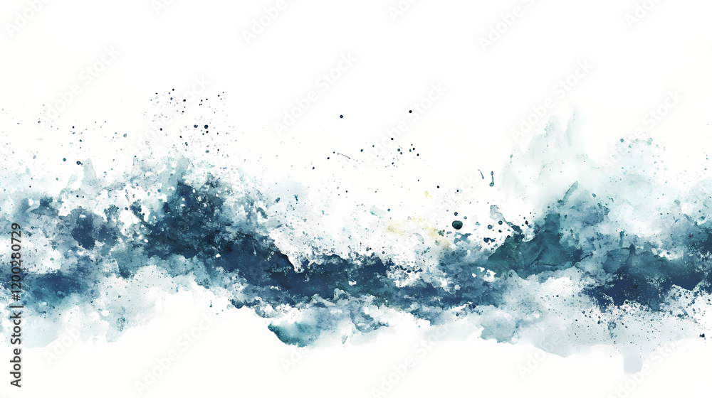 Abstract watercolor splashes on a white background wide-angle. Abstract Watercolor Splash. Illustration Abstract watercolor splashes on a white background wide-angle. Abstract Watercolor Splash. Illustration