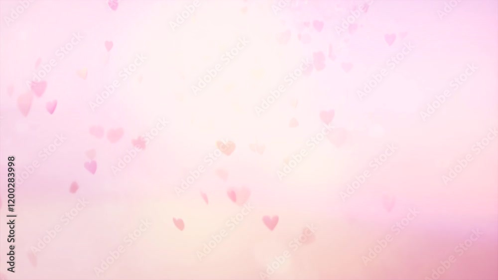 Loop Animation of Raining Hearts Against a Bright Gradient Sky at Sunrise or Sunset for February 14 Radiant Valentine Loop Animation of Raining Hearts Against a Bright Gradient Sky at Sunrise or Sunset for February 14 Radiant Valentine