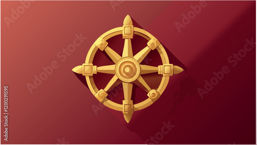 The Symbol of Dharma- Dharmachakra.eps
