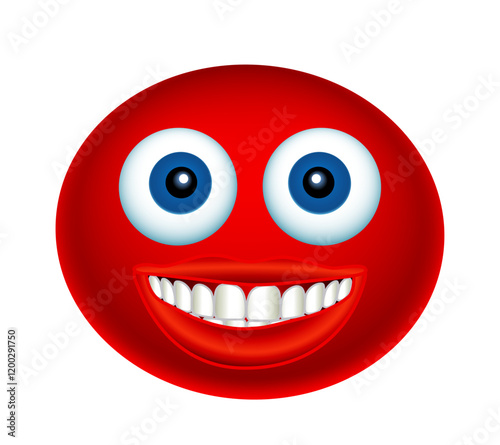 Abstract smiling face