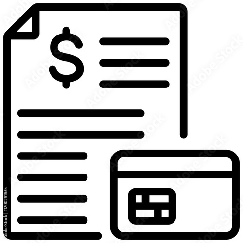 Budget Outline Icon