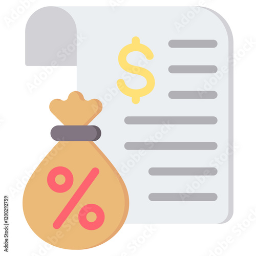 Debt Flat Icon
