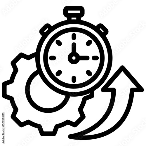 Efficiency Outline Icon