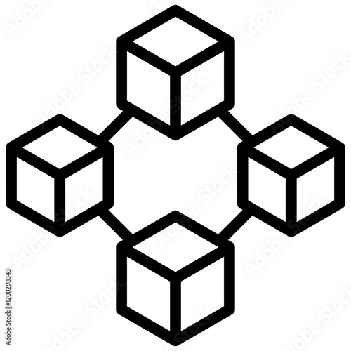 Block Chain Outline Icon