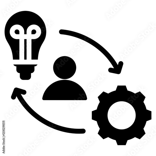 Entrepreneurship Glyph Icon