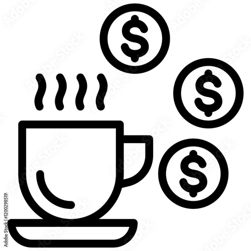 Passive Income Outline Icon