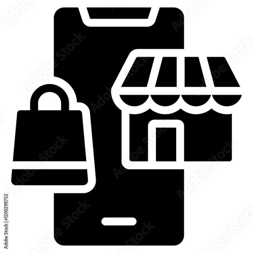 Ecommerce Glyph Icon