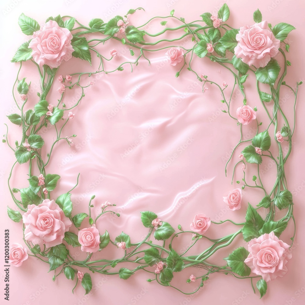 Creative spring greeting card design featuring branches of white and pink gypsophila along with fresh carnations in a square photo frame on a pastel pink background. Suitable for birthday or Mother's Creative spring greeting card design featuring branches of white and pink gypsophila along with fresh carnations in a square photo frame on a pastel pink background. Suitable for birthday or Mother's