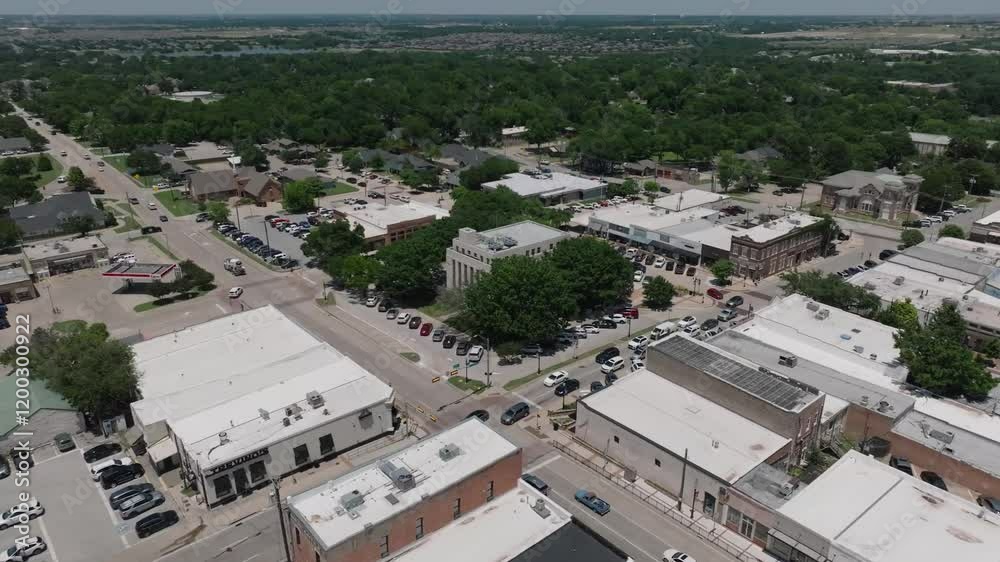 Courthouse in Rockwall, Texas aerial drone 4k 60fps Courthouse in Rockwall, Texas aerial drone 4k 60fps