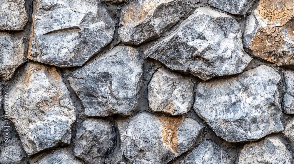 Obraz premium A textured stone-like background in muted gray and white tones, conveying strength, durability, and reliability, perfect for creating a solid, professional atmosphere. 